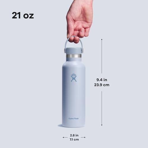 Hydro Flask Water Bottle - Insulated Stainless Steel - Non Spill, Leakproof in 21 Oz Surf Blue - color: SURF, style: 21 Oz