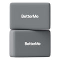 BetterMe Yoga Blocks Set of 2 – High Density Foam Yoga Blocks for Stretching, Pilates & Workouts – Lightweight Non-Slip Exercise Blocks for Flexibility & Balance - color: Stone Gray