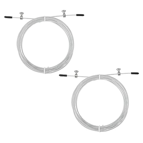 PATIKIL Speed Jump Rope Replacement Cable, Professional Skipping Rope Steel Wire Replace for High Speed Jump Ropes - color: White