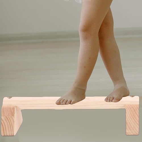 banapoy 2Pcs Parallettes Push Up Bar, Wooden Parallettes Handle Stands Grip Body Strength Training, Push Up Stand with Anti Slip Pad, Balance Beam Exercise for Men Strength Training - size: 30cm