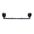 Spreader Bar Heavy Duty Expandable Exercise with 2 pcs Adjustable Strap, Yoga Training Fitness Gear, Workout Bar,Sports Gym Kit - style: Black+Eggplants PU Kit