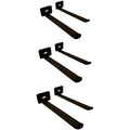 IRON AMERICAN Yoga Mat Hanger - Adjustable Hooks for Exercise Mats, Foam Rollers & Gym Equipment Storage - Wall Mounted - Hardware Included - (6.75" x .75") - American Steel - style: 3-PAIR