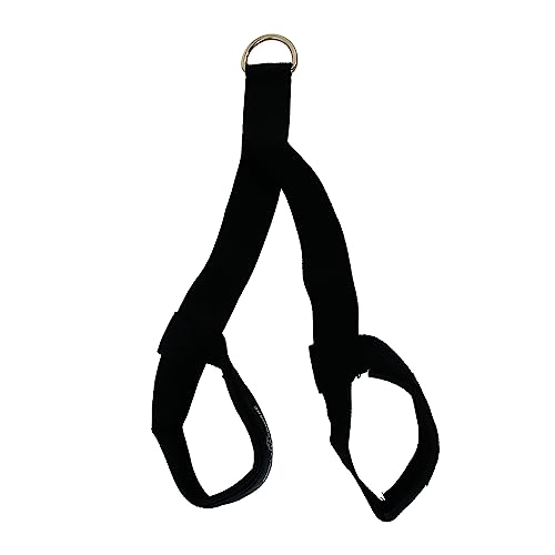Hip Flexor Training Strap | for Knees Over Toes Workout Cable Machine Attachment | Reverse Squat Strap | Foot Strap