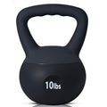 sogesfurniture Soft Kettlebells,Safe Strength Training Kettlebells,Iron Sand Filled Weights Strength Training Kettlebells,Fitness Soft Kettlebells for Women Men Children - color: 10LBS-Black&Grey