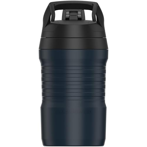 Under Armour 32 oz Insulated Water Bottles - Sports Water Jug with Fence Hook, Leak Resistant for Baseball, Football & More, 32 oz Insulated, Academy/Black - color: Academy/Black, size: 32 Ounces