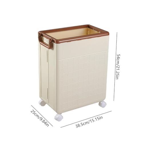 Gym Yoga Mat Holder | Foldable Household Storage Basket | Workout Equipment Storage Bin, Portable Holder Rack with Wheels for Home Gym