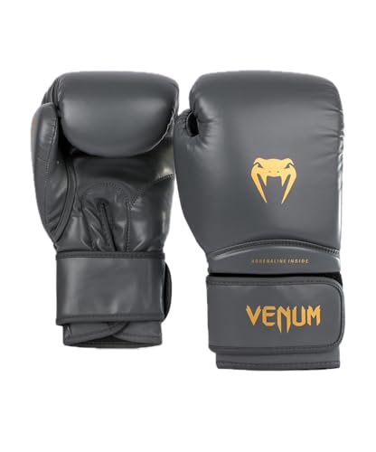 Venum Contender Boxing Gloves - color: Grey/Gold, size: 16-Ounce, style: Contender 1.5