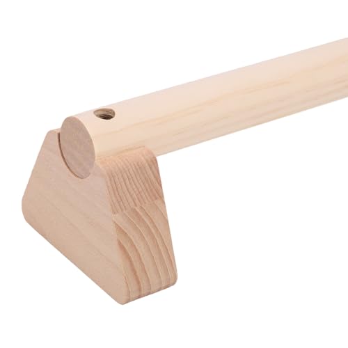 2Pcs Parallettes Push Up Bar, Wooden Parallettes Handle Stands Grip Body Strength Training, Push Up Stand with Anti Slip Pad, Balance Beam Exercise for Men Strength Training - size: 30cm