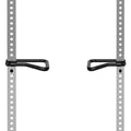 AmStaff Fitness Dip Bar Attachment for Squat & Power Rack – Compatible for 2x2" - 2.5x2.5" - 3x3" Inches Tube with 1-Inch Hole Racks – (Pair)