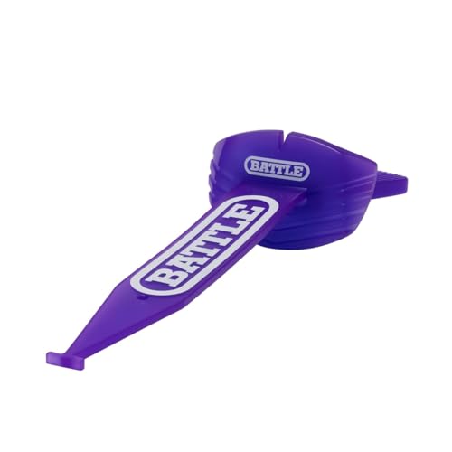 Battle Speed XL Football Mouthguard with Connected Thick Strap, Advanced Composite, No Boil, for Braces, Maximum Breathability, Youth and Adult (Neon Purple) - color: Neon Purple