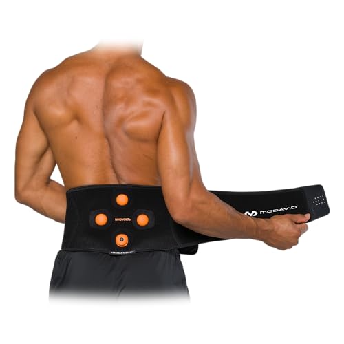 McDavid Myovolt Vibration Compression Back Wrap, Helps Reduce Pain, Stiffness, Soreness & Aid Muscle Recovery, Delivers Targeted Deep Tissue Treatment