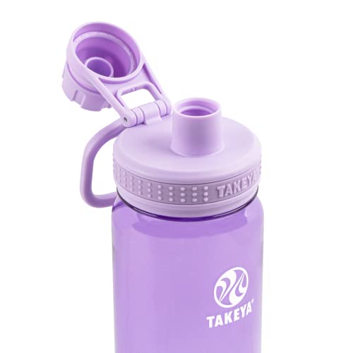 Takeya Tritan Sport Water Bottle with Spout Lid - BPA-Free & Dishwasher-Safe Water Bottle - Reusable Bottle with Lid Handle - Simple Leak-Proof Water Bottle - 24 oz, Vivacity Purple - color: Vivacity Purple, size: 24 Ounces