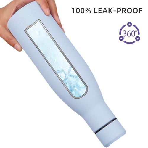 BJPKPK Insulated Water Bottle 12oz Small Stainless Steel Water Bottles Reusable Metal Thermal Keep Cold and Hot,Sky Blue - color: Sky Blue, size: 12 Ounces