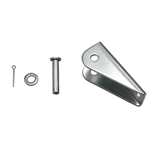2 Pack Truck Door Cable Bracket Anchor, Galvanized Door Check Strap Cable Mount Replacement Kit for Pickup Truck Door Limiter Repair, Heavy Duty Metal