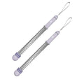 Cordless Battle Ropes with Adjustable Resistance Springs - color: Purple