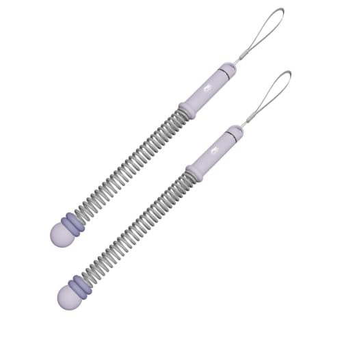 Cordless Battle Ropes with Adjustable Resistance Springs - color: Purple