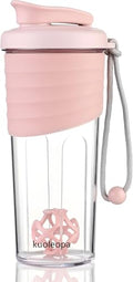 Shaker Bottle for Protein Mixes，24 oz，Protein Shaker Bottles with Whisk Ball, Mixer Bottle, Protein Bottle,Portable Pre Workout Whey Protein Drink Shaker Cup，Pink - color: Pink