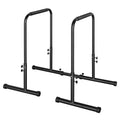 Dip Stand Station Heavy Duty Dip bar Adjustable Height/Width Fitness Workout for Tricep Dips, Pull-Ups, Push-Ups