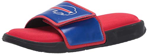 FOCO mens NFL Team Logo Sport Shower Foam Slide Flip Flop Sandals - size: 7-8
