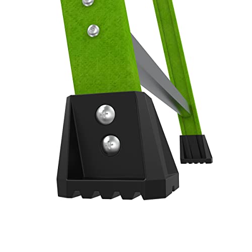 Little Giant Ladders, MightyLite 2.0, 8' Stepladder with Ground Cue, Fiberglass, Type IAA, 375 lbs Weight Rating, (15408-001), Green - size: 8 Ft.