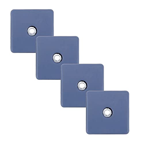 Furniture Gliders Sliders,2x2 Inch(50x50 mm) Teflon Furniture Rubber Sliders Pads with Stainless Washers,To Protect The Floor,Heavy Duty Sliding Block for Furniture,Square - style: Square