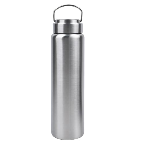 CDJ 32 OZ Uninsulated Single Wall Stainless Steel Water Bottle, Reusable Metal Water Bottle for Sports, Leakproof and Durable, Perfect for Hiking, Gym, Picnics, and Outdoor Activities - size: 30 Ounces