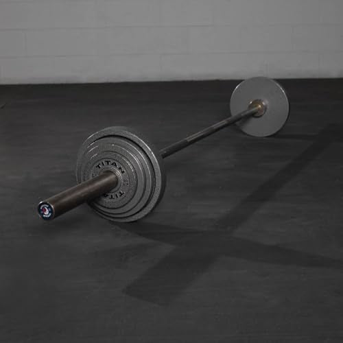 Titan Fitnes Cast Iron Olympic Plates, Classic Weight Plate Design, Hammer Finish - size: 2.5 LB Pair