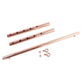 Spreader Bar Expandable Exercise Bar, Yoga Training Fitness Gear, Home Pilates Tools, Workout Bar,Sports Gym Kit - style: Rose Gold