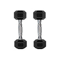 RitFit Rubber Coated Hex Dumbbell Set with Rack, 5-780LB for Home Gym Strength Training, Anti-Slip Knurled Handle, Hexagon Anti-Roll, Heavy-Duty Storage Rack - style: 2 X 5 LBS