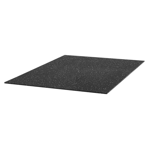 VEVOR 0.56Inch 24sq.ft 6 Tiles Gym Flooring for Home Gym, Rubber Top with High Density EVA Foam, 24 x 24In Gym Floor Exercise Equipment Mats, Interlocking Gym Mats, Puzzle Workout Mats, Black & Gray - color: Black & Gray, style: 6 Tiles (24 Sq Ft)