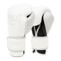 Everlast Powerlock 2 Hook & Loop Boxing Gloves | Fight Training Gloves | Hook and Loop with Durable Hand & Wrist Support | Heavy Bag & Fitness Training - color: White / Gray, size: 12 oz