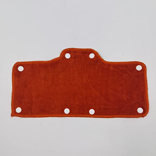 Orange Sweatband for Hardhat Washable Velvet Terry Cotton Hard Hat Liner NAEE snap on (6pcs) - color: Orange