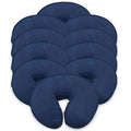 London Linens Pack of 10, Premium Extra Thick 100% Cotton Flannel Massage Tables Face Cradle Covers Cozies Fitted - Includes 10 pcs (Blue) - color: Blue, size: 10