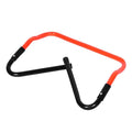 Menolana Agility Hurdle Adjustable Obstacle Improves Strength Speed Hurdle Jumping Bar for Games Football Coaching Multi Sports - color: Black Orange