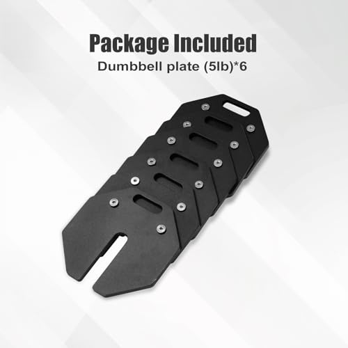 Adjustable Dumbbell Weight Plates, Each 5lb Durable Versatile - size: 30 LBS