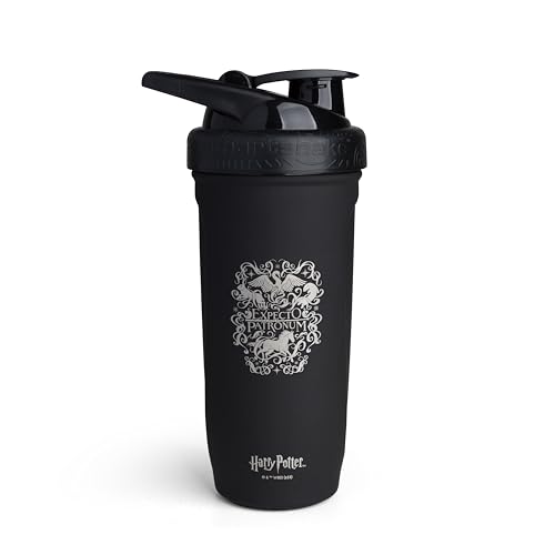 Smartshake Reforce Stainless Steel Harry Potter Expecto Patronum Style Shaker Bottle (900 ML /30oz) | Lightweight Resistance Sports Shaker Bottle with a Soft Lid | Leakproof, BPA Free & DEHP Free - color: Expecto Patronum
