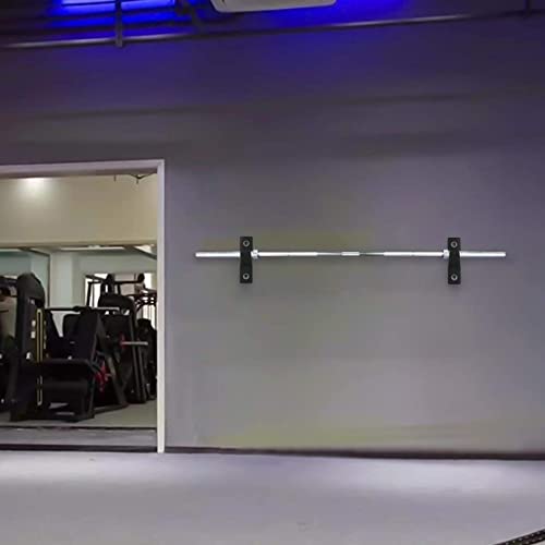 Luwint Wall Mounted Horizontal Barbell Holder, 1 Bar/2 Bars Storage Rack - style: B.1 Bar Holder