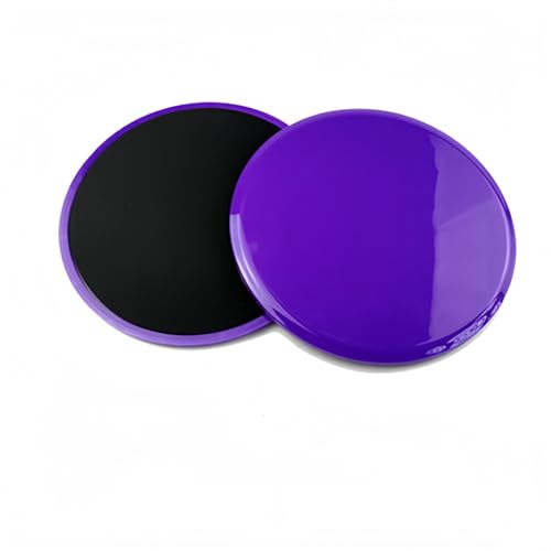 Core Sliding Discs - Dual Sided Workout Sliders for Carpet & Hardwood Floor - Home Ab Pads Exercise Equipment Fitness Sliders for Women and Men - color: Purple