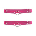 Adjustable O-ring Leg Garter, Elastic Thigh Garters Belt for Women, 1 Pair - color: Rose Red