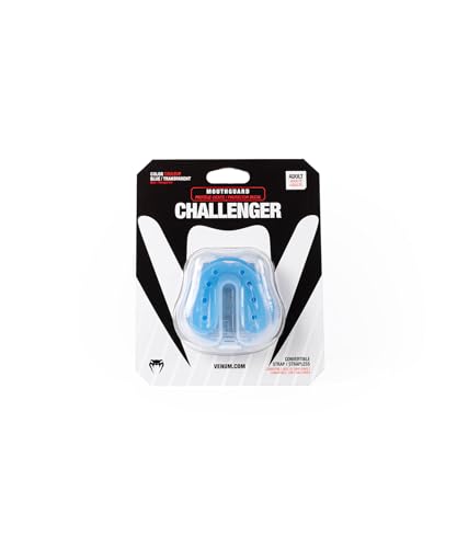 Venum Challenger Mouthguard - Strap/Strapless - color: Blue Transparent, size: Adult