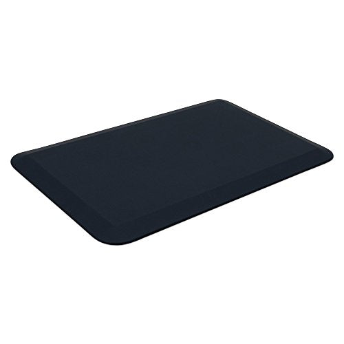 NewLife by GelPro Anti-Fatigue Designer Comfort Kitchen Floor Mat, 20x32”, Leather Grain Navy Stain Resistant Surface with 3/4” Thick Ergo-Foam Core for Health and Wellness - color: Leather Grain Navy, size: 32"L x 20"W x 0.8"Th