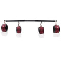 Spreader Bar Heavy Duty Stainless Steel Expandable Bar Home Gym with 4pcs Furry Crocodile Adjustable Strap,Sports Aid Training Pilates Aid Kit,Indoor Yoga Set - style: Black+Wine Kit