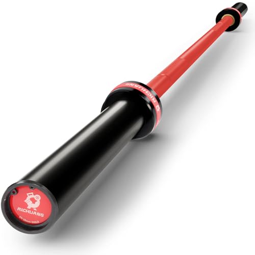 Ceramic Olympic Barbell 4/5/6FT – Short 2" Bar for Home Gym | Alloy/A3/45 steel. 400-500LB. 28mm knurled grip. Brass bushings. Squat, bench, deadlift, hip thrust. Fits standard plates. - color: Red, size: 6FT-500LBS