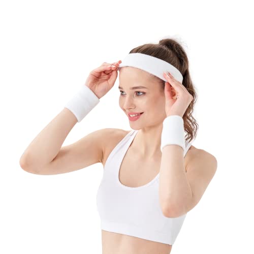 12 PCS Sports Basketball Headband Sweatband Head Sweat Band Brace Outdoor for Men Women Kids Doing Yoga Running Tennis (Pack of 2) - size: Standard (Pack of 2)