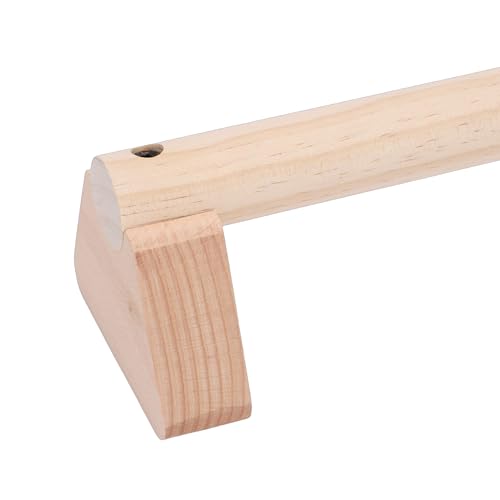 2Pcs Parallettes Push Up Bar, Wooden Parallettes Handle Stands Grip Body Strength Training, Push Up Stand with Anti Slip Pad, Balance Beam Exercise for Men Strength Training - size: 25cm