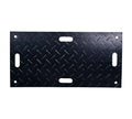 Mytee Products 4Pcs 2' x 4' Ground Protection Mats w/ 6 Pcs Single Connectors - Double Sided Diamond Plated Tread Design High Density Polyethylene Mat, Easily Supports 20 Ton Loads on Lawns, Dirt - size: 4 - Pack