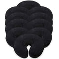 London Linens Pack of 10, Premium Extra Thick 100% Cotton Flannel Massage Tables Face Cradle Covers Cozies Fitted - Includes 10 pcs (Black) - color: Black, size: 10