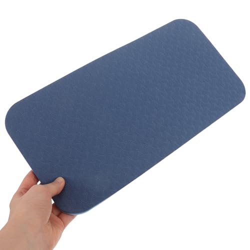 FOMIYES Extra Thick Tpe Yoga Mat Non-slip Widened Exercise Pad with Knee Protection 34x17x0.6cm Fitness Mat for Home Workout Women and Men