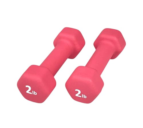 Neoprene Coated Dumbbell Hand Weight Set - style: 2-Pound, Set of 2