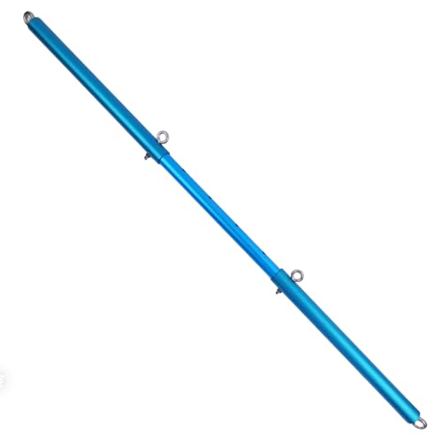 Black Expandable Spreader Bar Set Sports Pilates Training Tools Kit - color: Blue